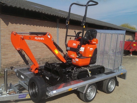 Kubota mingraver verhuur